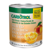 Carbotrol #10 Juice Packed Canned Fruit, Sliced Peaches (1 - 105oz Can)